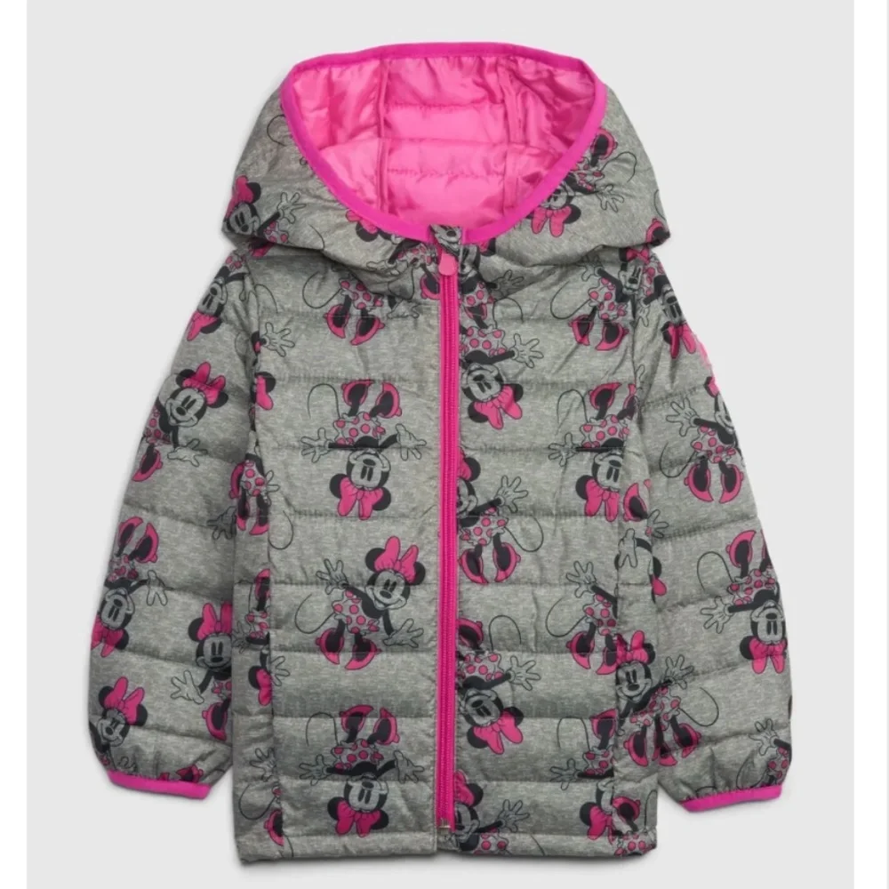 GAP babyGap | Disney Minnie Mouse ColdControl Puffer Jacket Trek 5. *